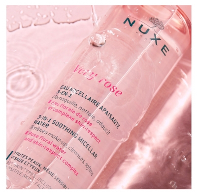 Nuxe Very Rose Eau Micellaire Apaisante 3-en-1 Visage et Yeux 200 ml