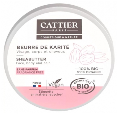 Cattier Beurre de Karité - 100% Bio - 20 g