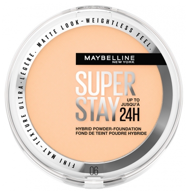 Maybelline New York Superstay 24H Fond de Teint-Poudre Hybride Haute Couvrance 9 g - Teinte : 06