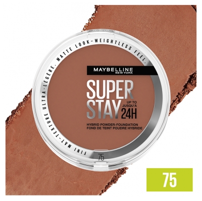 Maybelline New York Superstay 24H Fond de Teint-Poudre Hybride Haute Couvrance 9 g - Teinte : 75