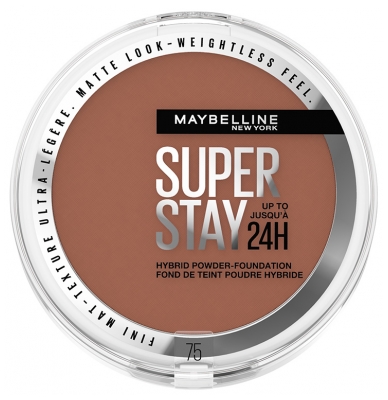 Maybelline New York Superstay 24H Fond de Teint-Poudre Hybride Haute Couvrance 9 g - Teinte : 75