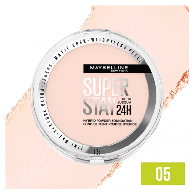 Maybelline New York Superstay 24H Fond de Teint-Poudre Hybride Haute Couvrance 9 g - Teinte : 05