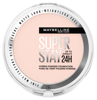 Maybelline New York Superstay 24H Fond de Teint-Poudre Hybride Haute Couvrance 9 g - Teinte : 05