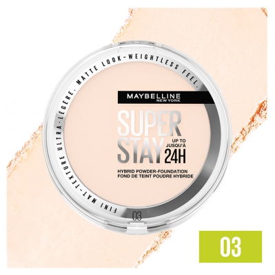 Maybelline New York Superstay 24H Fond de Teint-Poudre Hybride Haute Couvrance 9 g