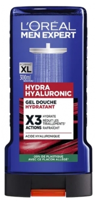 L'Oréal Paris Men Expert Hydra Hyaluronic Gel Douche Hydratant Corps Triple Actions 300 ML