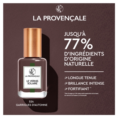 La Provençale Bio Le Vernis Solaire Longue Tenue 13 ml - Couleur : 624 Garrigues d'Automne