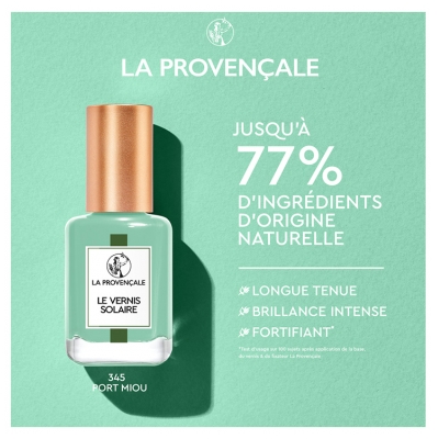 La Provençale Bio Le Vernis Solaire Longue Tenue 13 ml - Couleur : 345 Port-Miou