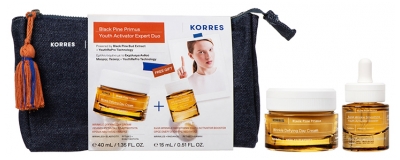 Korres Pin Noir Primus Crème Lissante Jeunesse Jour 40 ML + Sérum Activateur Jeunesse 15 ML OFFERT