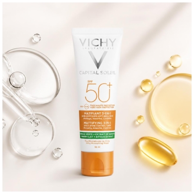 Vichy Capital Soleil Matifiant 3en1 SPF 50 + 50 ML