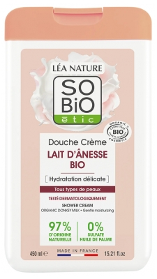Léa Nature SO BIO étic Douche Crème Lait d'Ânesse Biologique 450 ML