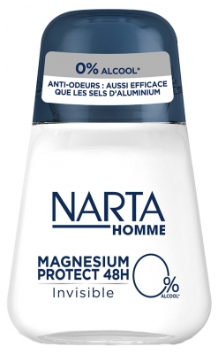 Narta Homme Magnésium Protect 48 Heures Déodorant Invisible 50 ML