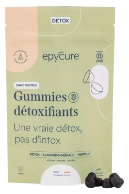Epycure Gummies Détoxifiants Sans Sucres - 15 Jours - 60 Gummies - 4/Jour
