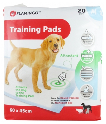 Flamingo 20 Tapis d'Apprentissage Chiot 60 x 45 cm