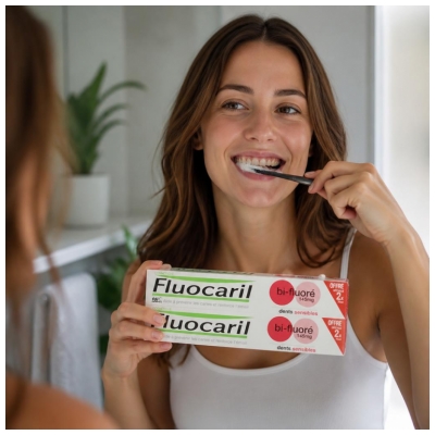 Fluocaril Dentifrice bi-Fluoré Dents Sensibles 2 x 75 ml