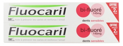 Fluocaril Dentifrice bi-Fluoré Dents Sensibles 2 x 75 ml
