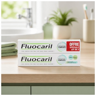Fluocaril Protection Complète Zinc et Fluor 2 x 75 ml