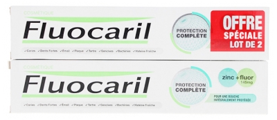 Fluocaril Protection Complète Zinc et Fluor 2 x 75 ml