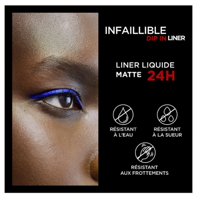 L'Oréal Paris Infaillible Grip Liquid Liner 24H Matte 3 ml - Teinte : 04 Emeraude