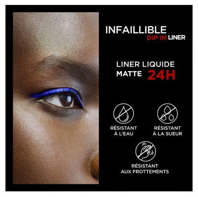 L'Oréal Paris Infaillible Grip Liquid Liner 24H Matte 3 ml - Teinte : 02 Blue