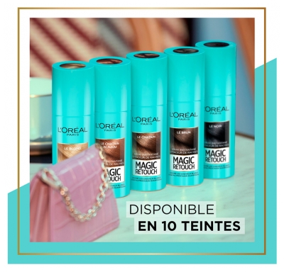 L'Oréal Paris Magic Retouch Spray Retouche Racines Noir 75 ml - Teinte : Châtain