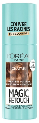 L'Oréal Paris Magic Retouch Spray Retouche Racines Noir 75 ml - Teinte : Châtain