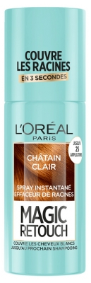 L'Oréal Paris Magic Retouch Spray Retouche Racines Noir 75 ml - Teinte : Châtain Clair