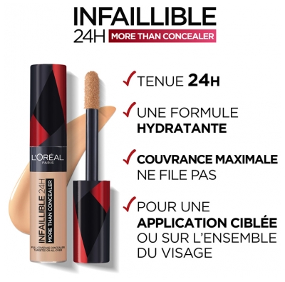 L'Oréal Paris Infaillible 24H More Than Concealer Correcteur 11 ml - Teinte : 338 Miel
