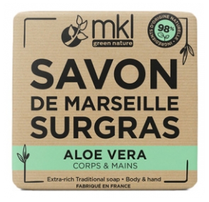 MKL Green Nature Savon de Marseille Surgras Aloe Vera 100 Grammes