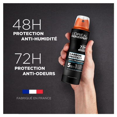 L'Oréal Paris Men Expert Carbon Protect Déodorant Spray 5en1 150 ml