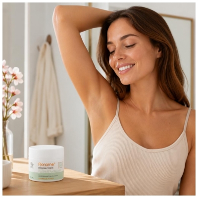 Florame Déodorant Crème 24H Fleur D'Amandier Bio 50 Grammes