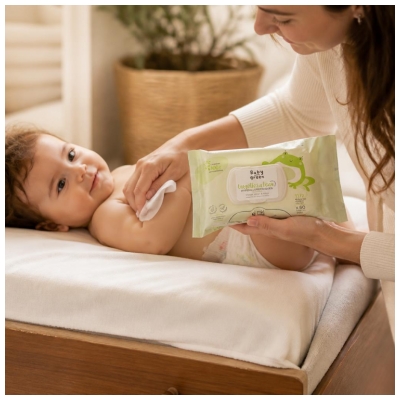 MKL Green Nature Baby Green Lingettes Bio 60 Lingettes