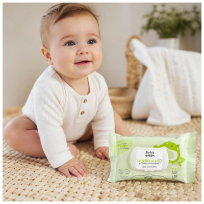 MKL Green Nature Baby Green Lingettes Bio 60 Lingettes