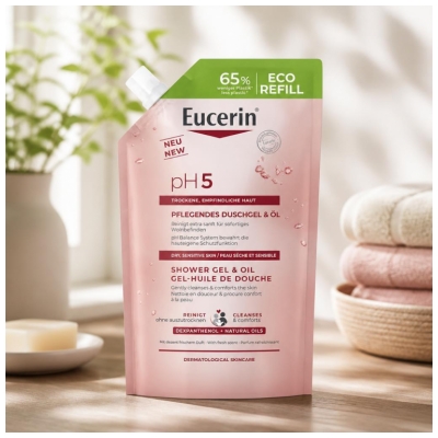 Eucerin pH5 Gel-Huile de Douche Eco Recharge 400 ML