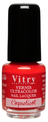 Vitry Vernis à Ongles Mini Honolulu 4 ml - Couleur : Coquelicot