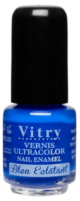 Vitry Vernis à Ongles Mini Honolulu 4 ml - Couleur : Bleu Eclatant