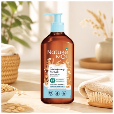 Naturé Moi Shampoing Famille Douceur et Brillance Cheveux Normaux à l'Avoine 500 ml