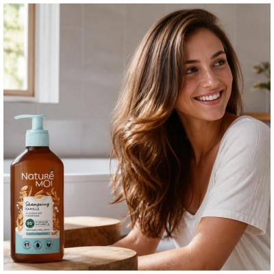 Naturé Moi Shampoing Famille Douceur et Brillance Cheveux Normaux à l'Avoine 500 ml