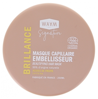 Waam Signature Masque Capillaire Embellisseur Brillance Bio 250 ml