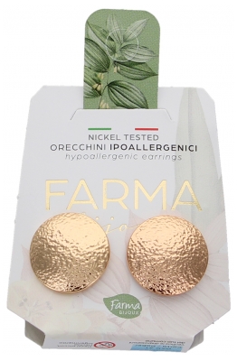 Pharma Bijoux Boucles d'Oreilles Hypoallergéniques Bottone Gold 