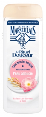 Le Petit Marseillais Soin Douche Surgras Lait d'Avoine & Rose 400 ML