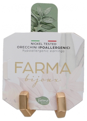Farma Bijoux Boucles d'Oreilles Hypoallergéniques Créole Octogonale de 17 MM