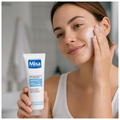 Mixa Nettoyant Confort Anti-Sécheresse Squalane et Acide Hyaluronique 150 ml