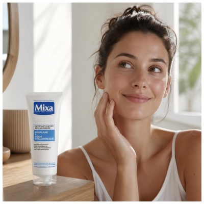 Mixa Nettoyant Confort Anti-Sécheresse Squalane et Acide Hyaluronique 150 ml
