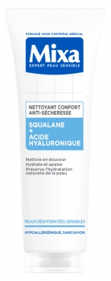 Mixa Nettoyant Confort Anti-Sécheresse Squalane et Acide Hyaluronique 150 ml