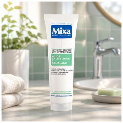 Mixa Nettoyant Confort Anti-Imperfections Acide Salicylique et Squalane 150 ml