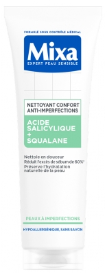 Mixa Nettoyant Confort Anti-Imperfections Acide Salicylique et Squalane 150 ml