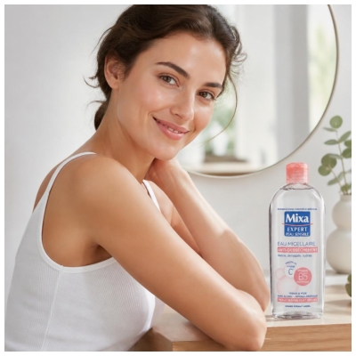 Mixa Eau Micellaire Anti-Dessèchement Peaux Sensibles et Sèches 400 ml