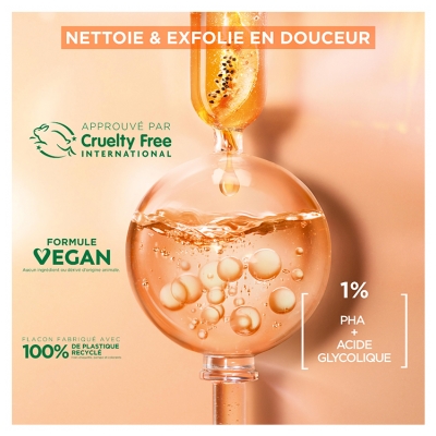 Garnier SkinActive Solution Micellaire Peeling Doux Visage Yeux et Lèvres 400 ml