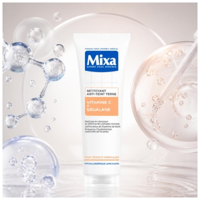 Mixa Nettoyant Anti-Teint Terne Vitamine C et Squalane150 ml