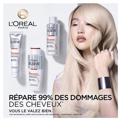 L'Oréal Paris Elseve Pro Bond Repair Shampoing Sans Sulfates Restaure les Cheveux Abîmés 150 ml